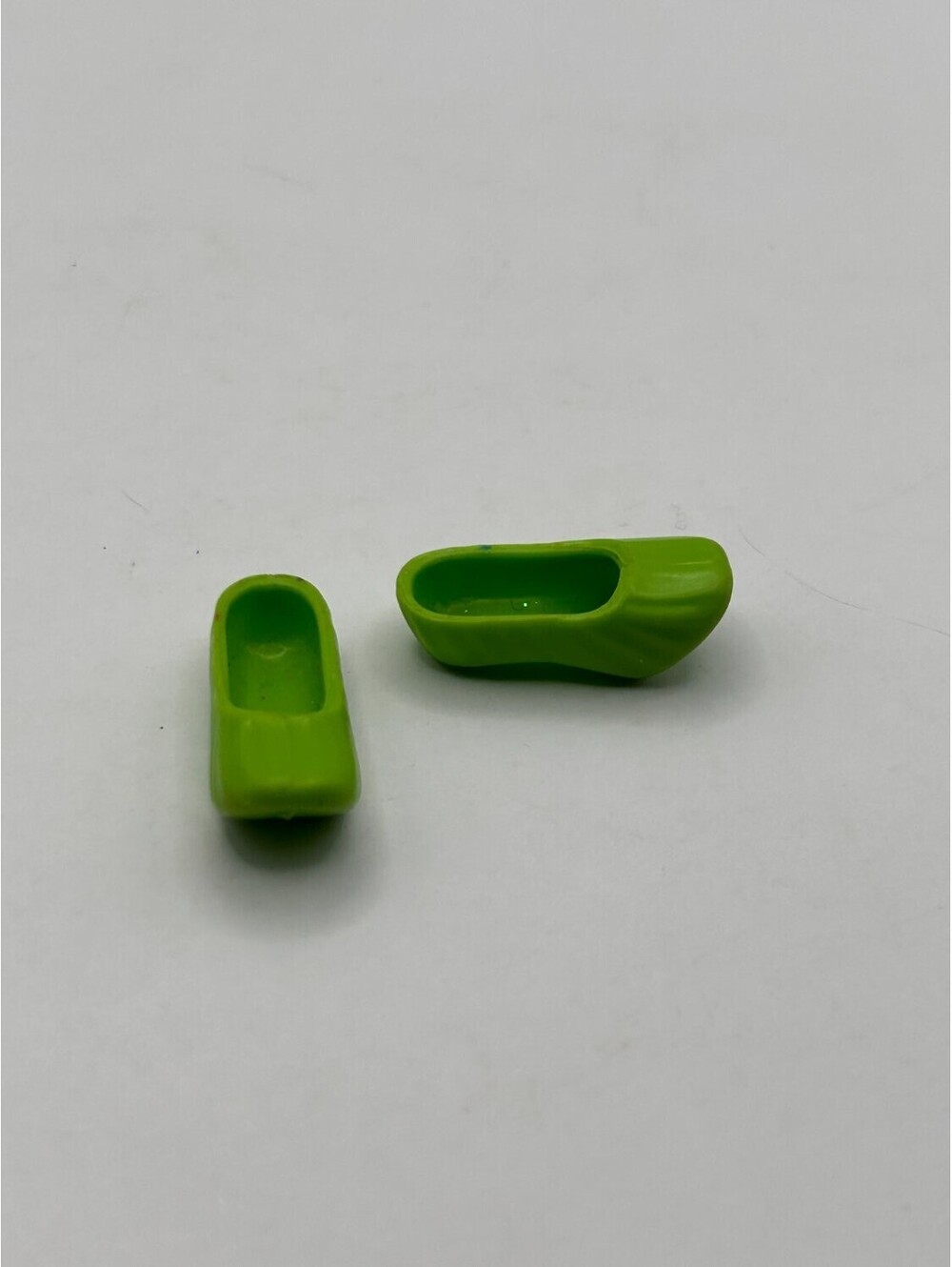 Lime Green Molded Clogs Pair Fashion Doll Shoes